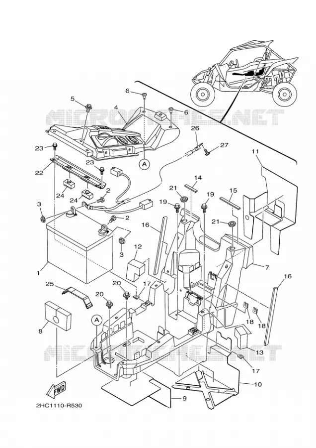 ELECTRIQUE 2 Yamaha SIDE BY SIDE 1000 2018 YXZ  YXZ10YEXJ