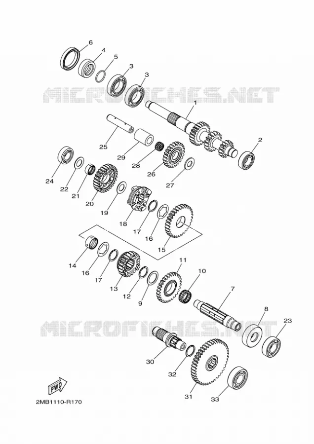 TRANSMISSION Yamaha SIDE BY SIDE 700 2018 WOLVERINE  YXE700E