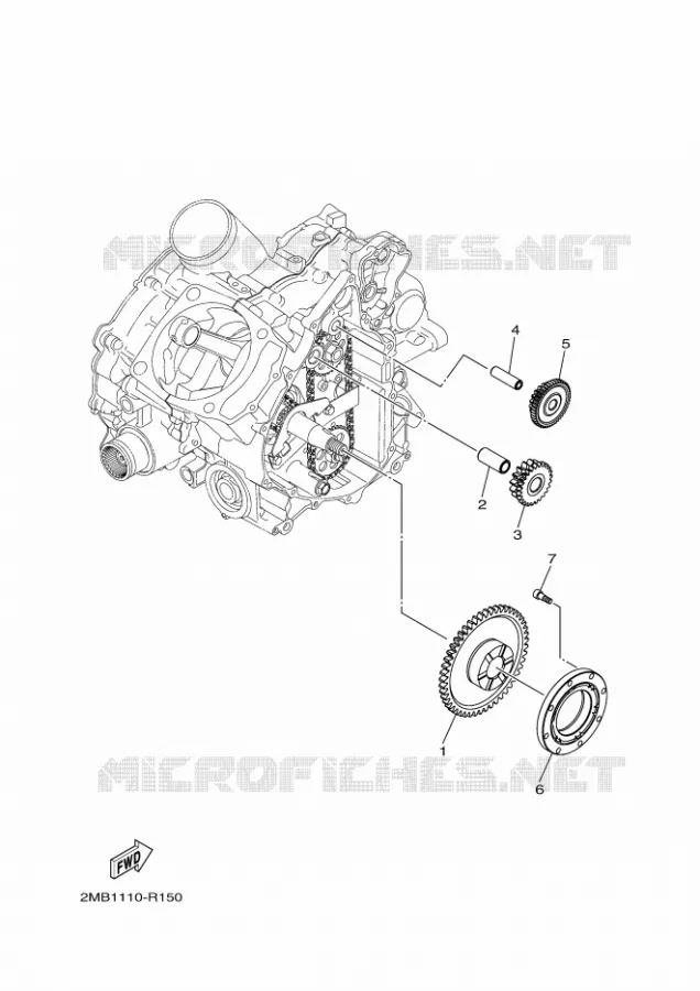 EMBRAYAGE DE DEMARREUR Yamaha SIDE BY SIDE 700 2018 WOLVERINE  YXE700E