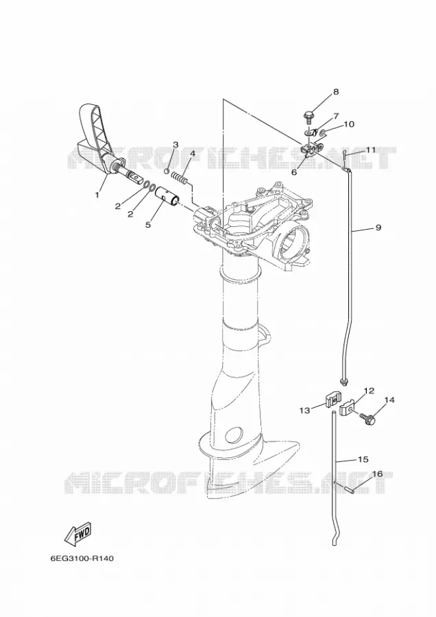 CONTROL Yamaha OUTBOARD ENGINES 2.5hp (1.8kW) 2017 F2.5  F2.5BMHS