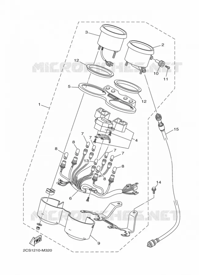 COMPTEUR  Yamaha MOTO 125 2018 YB  YB125