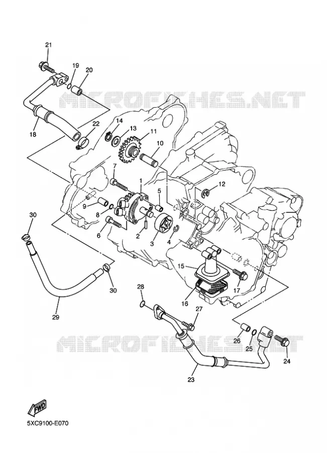 POMPE A HUILE Yamaha MOTO 250 2009 YZF  YZ250F