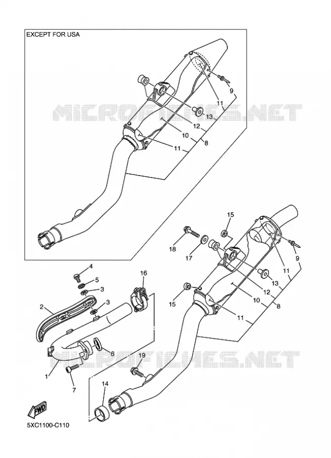 ECHAPPEMENT Yamaha MOTO 250 2005 YZF  YZ250F