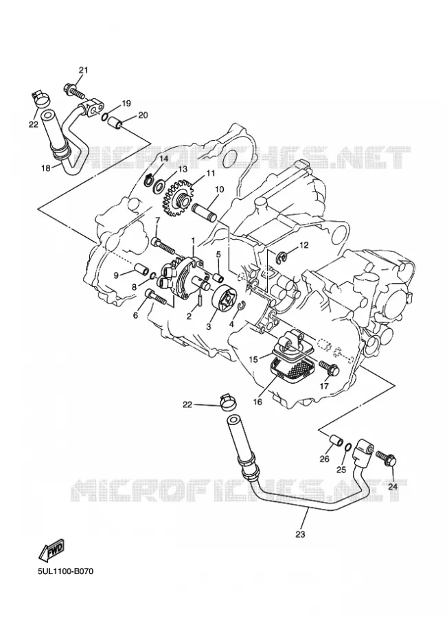 POMPE A HUILE Yamaha MOTO 250 2005 YZF  YZ250F