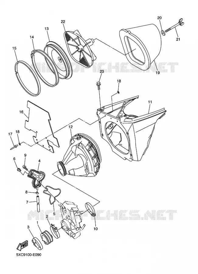 ADMISSION Yamaha MOTO 250 2006 YZF  YZ250F