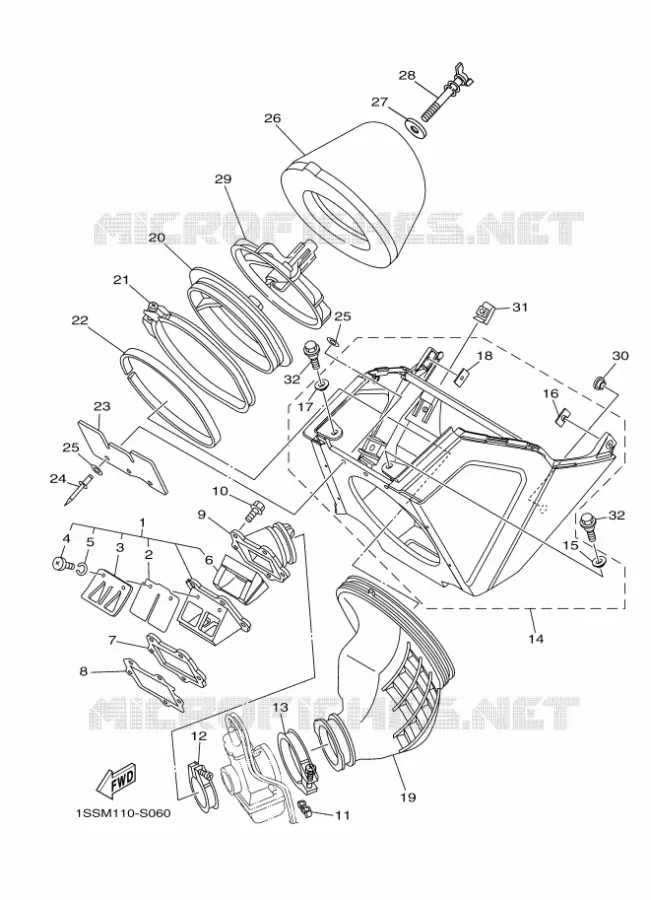 ADMISSION Yamaha MOTO 250 2019 YZ  YZ250