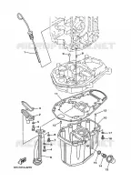 CARTER INFERIEUR pour Yamaha F40 2008