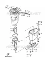 CARTER SUPERIEUR pour Yamaha F40 2008