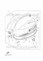 CAPOT SUPERIEUR pour Yamaha F40 2018