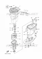 CARTER SUPERIEUR pour Yamaha F40 2015