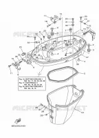 CARENAGE INFERIEUR 1 pour Yamaha F40 2010