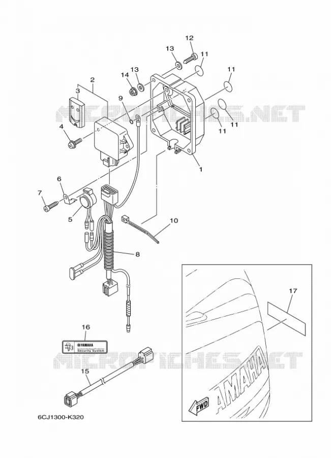 PIÈCES OPTIONNELLES 1 Yamaha OUTBOARD ENGINES 70hp (51.5kW) 2014 F70  F70AETX