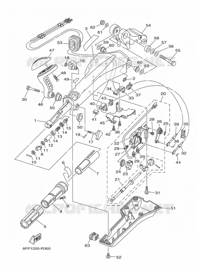 PIÈCES OPTIONNELLES 1 Yamaha OUTBOARD ENGINES 80hp (55.2kW) 2019 F80  F80DETL