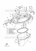 CARENAGE INFERIEUR 1 pour Yamaha FT50 2018
