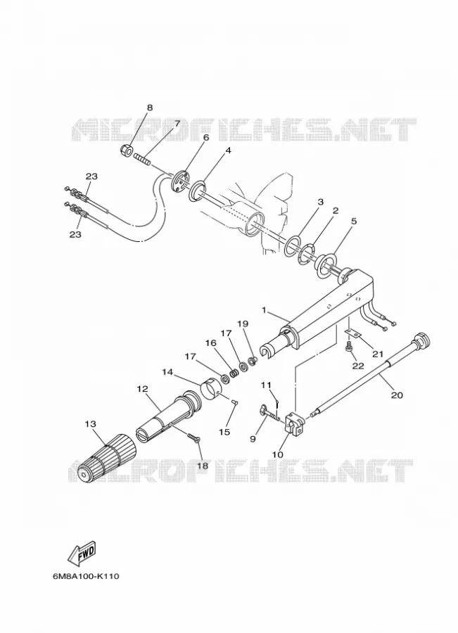 DIRECTION Yamaha OUTBOARD ENGINES 6hp (4.4kW) 2011 6  6SMH-2011