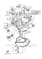 CAPOT INFERIEUR pour Yamaha F100 2008