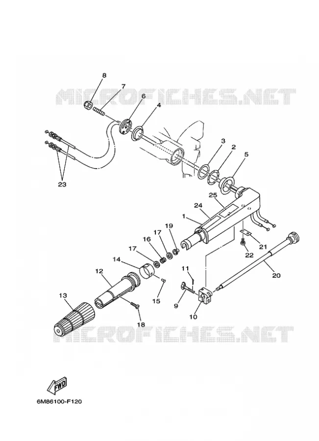 DIRECTION Yamaha OUTBOARD ENGINES 8hp (5.9kW) 2007 8  8C