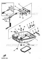 CAPOT INFERIEUR pour Yamaha 8 1997