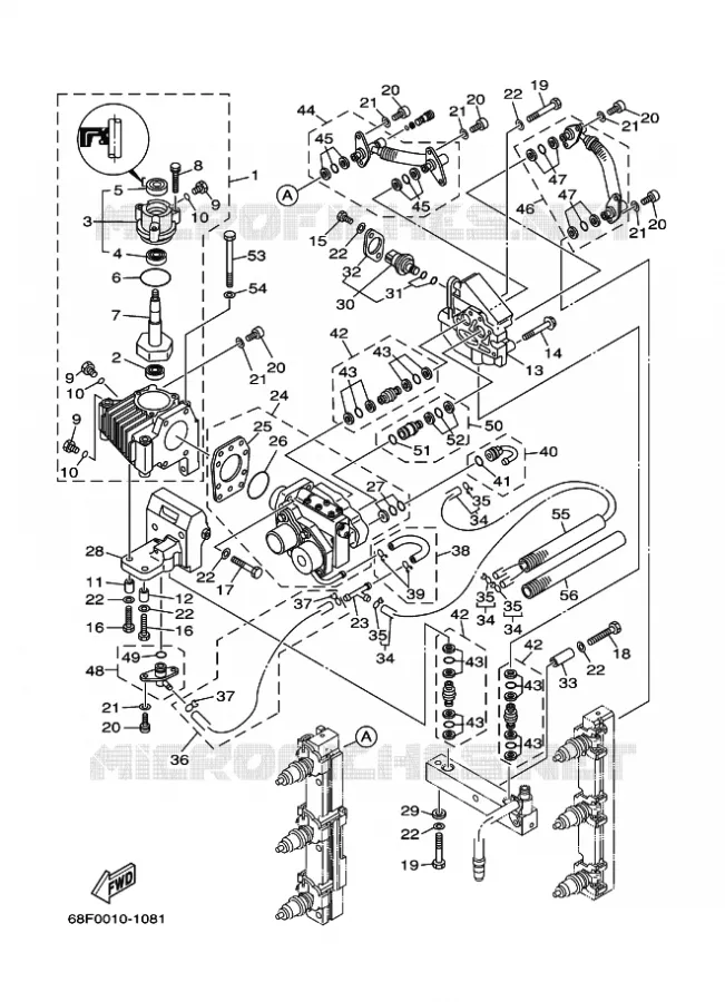 POMPE A INJECTION Yamaha OUTBOARD ENGINES 200hp (147.1kW) 2003 Z200  Z200NETOL