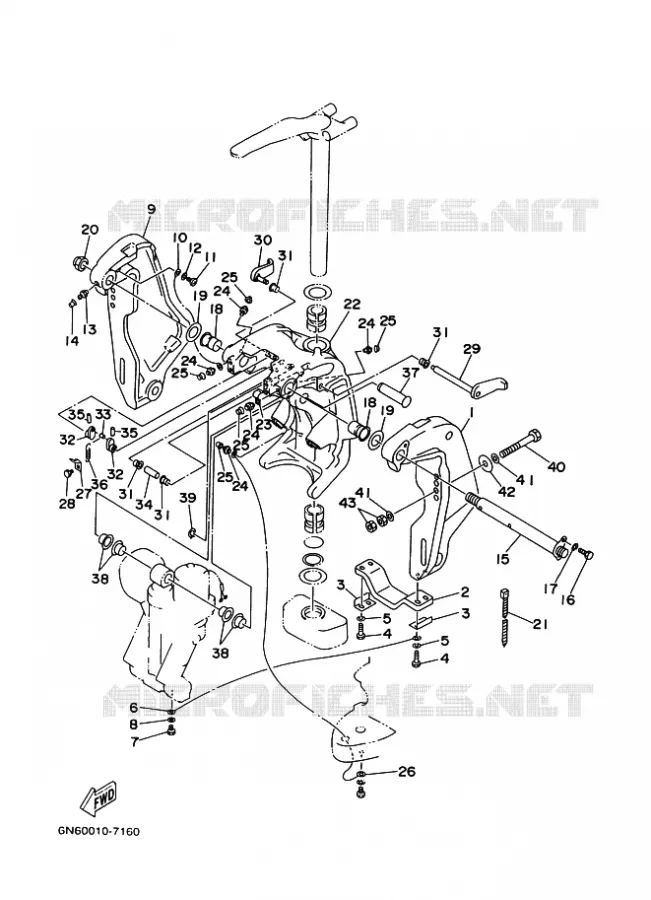 SUPPORT 1 Yamaha OUTBOARD ENGINES 200hp (147.1kW) 2002 Z200  Z200N