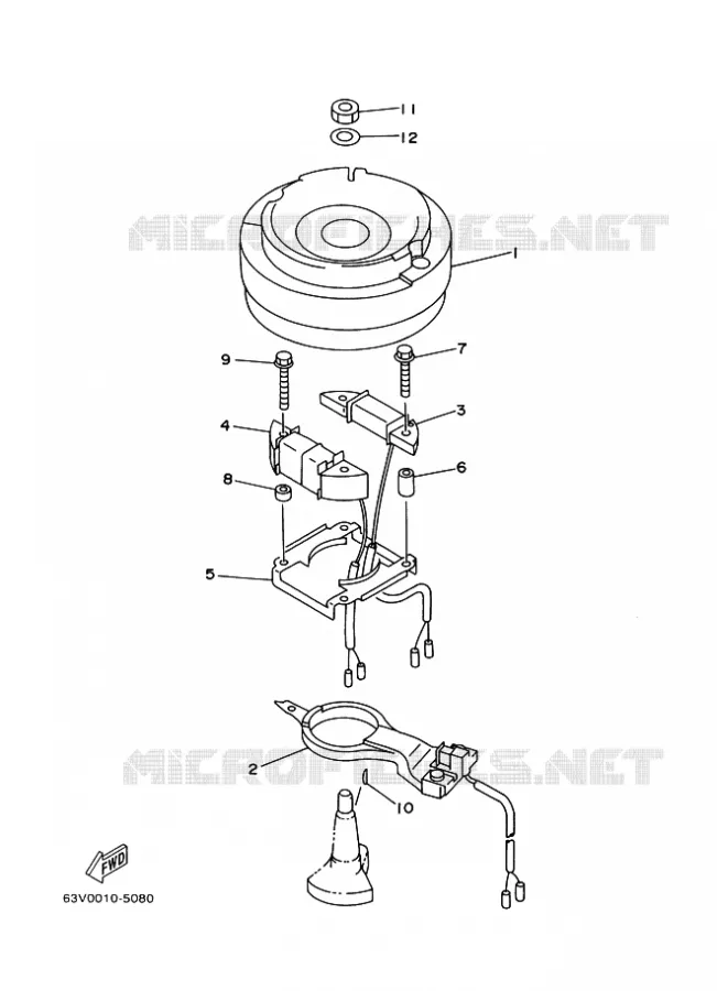 ALLUMAGE Yamaha OUTBOARD ENGINES 9.9hp (7.3kW) 2010 9.9  9.9FMHL