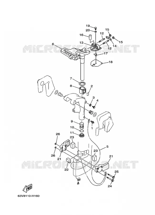 SUPPORT 2 Yamaha OUTBOARD ENGINES 9.9hp (7.3kW) 2010 9.9  9.9FMHS