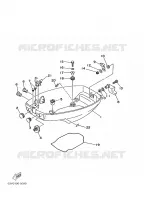 CAPOT INFERIEUR pour Yamaha 9.9 1999