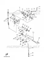 COMMANDE D'ACCELERATEUR pour Yamaha 9.9 1999