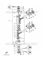 VILEBREQUIN / PISTON pour Yamaha 9.9 1999