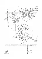 COMMANDE D'ACCELERATEUR pour Yamaha 9.9 1999