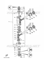 VILEBREQUIN / PISTON pour Yamaha 9.9 1999