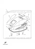 CARENAGE SUPERIEUR pour Yamaha 9.9 1999
