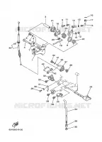 COMMANDE D'ACCELERATEUR 1 pour Yamaha 9.9 1999