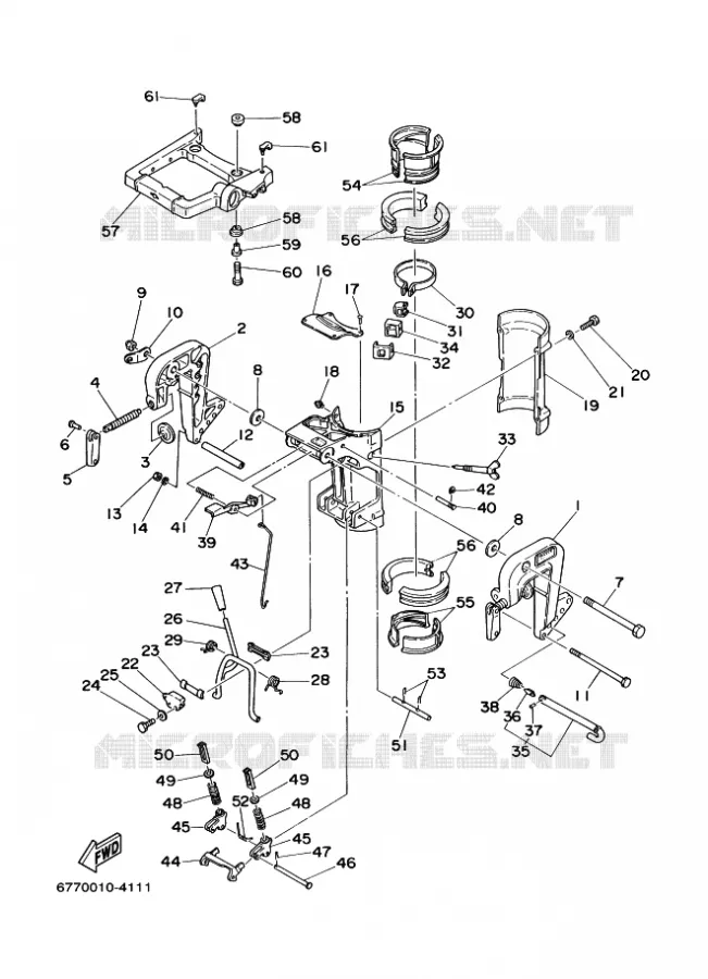 SUPPORT Yamaha OUTBOARD ENGINES 8hp (5.9kW) 2010 E8  E8DMHL