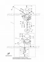CARBURATEUR pour Yamaha F15 2006