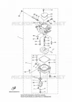 CARBURATEUR pour Yamaha F15 2006