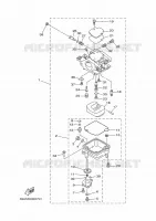 CARBURATEUR pour Yamaha F15 2006