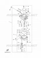 CARBURATEUR pour Yamaha F15 2002