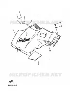 COUVERCLE CARROSSERIE AVANT pour Yamaha SNOSCOOT 1989