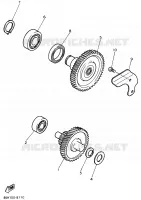 TRANSMISSION pour Yamaha SNOSCOOT 1989