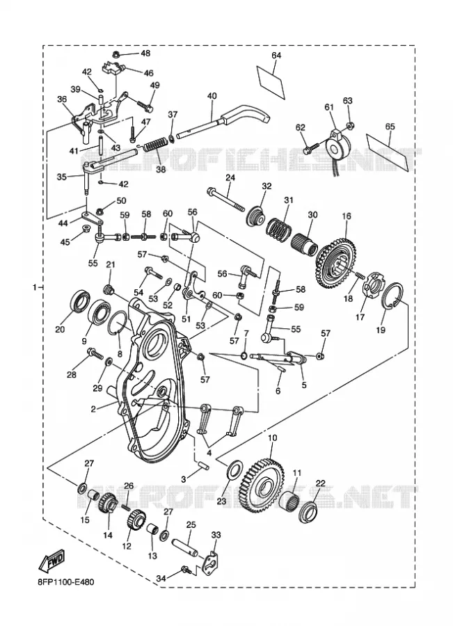 PIECES OPTIONNELLES MARCHE ARRIERE KIT  Yamaha snowmobiles 1000 2006 APEX  RX10