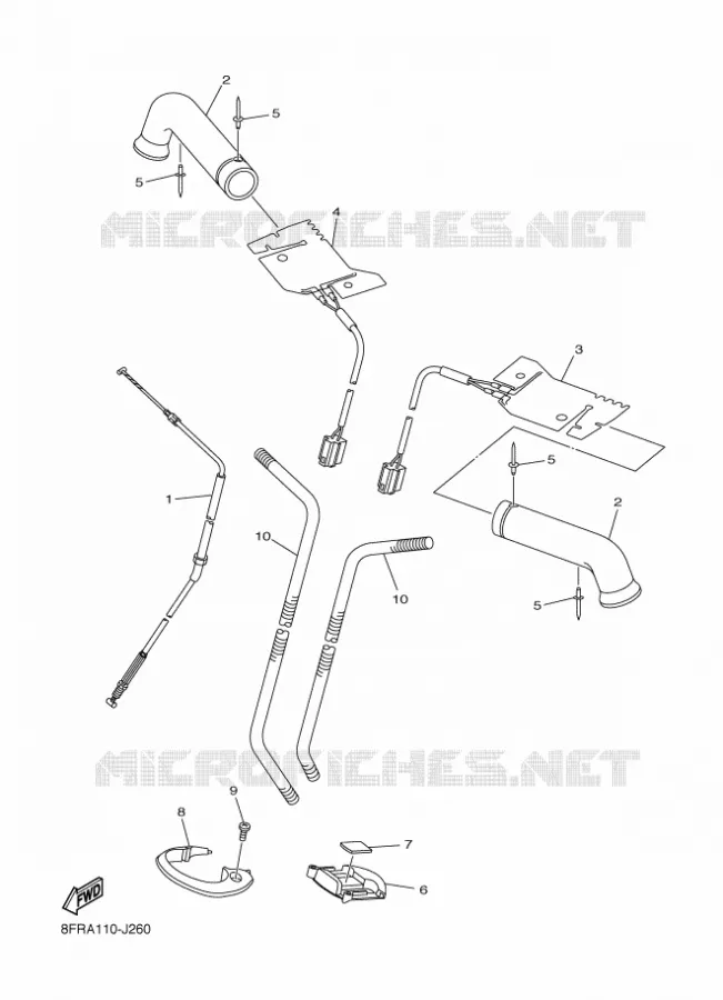 CABLE DE COMMANDE Yamaha snowmobiles 1000 2017 APEX  RX10ST2