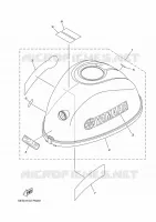 CARENAGE SUPERIEUR pour Yamaha F2.5 2017