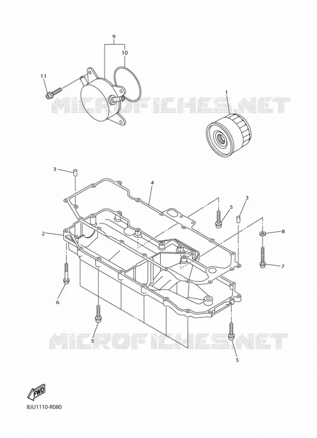 FILTRE A HUILE Yamaha snowmobiles 1000 2017 RS VECTOR  RS10ST2