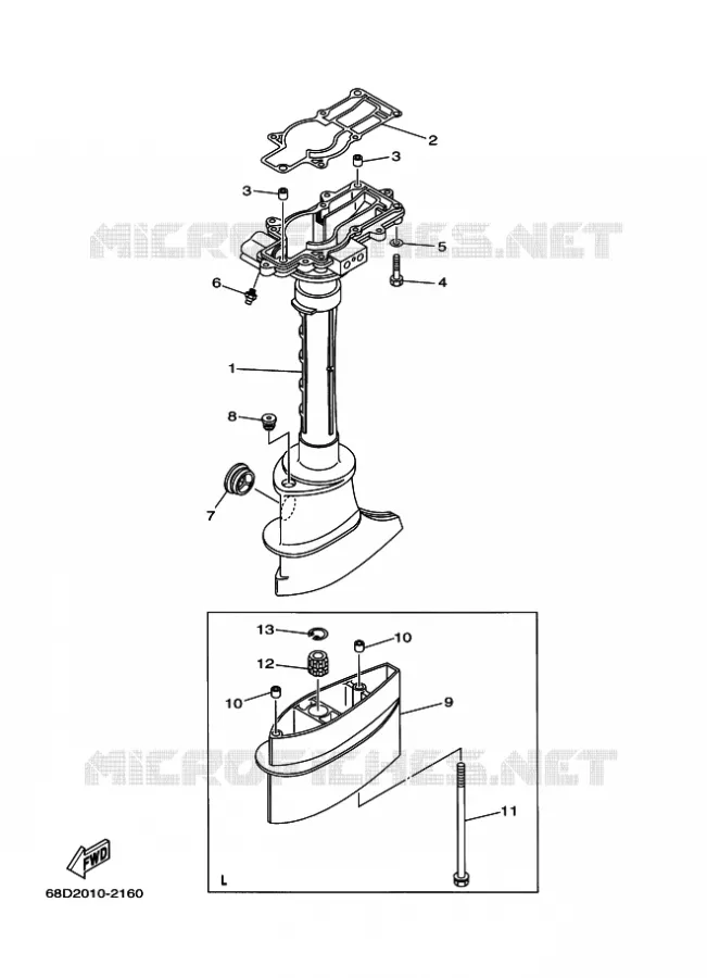 FOURREAU - FUT Yamaha OUTBOARD ENGINES 4hp (2.9kW) 2005 F4  F4AMHS