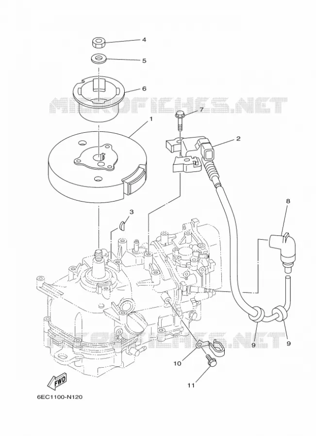 ALLUMAGE Yamaha OUTBOARD ENGINES 5hp (3.7kW) 2017 F5  F5AMHS