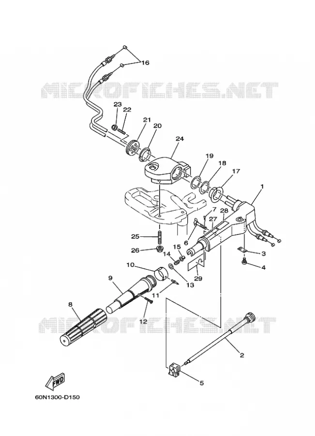 DIRECTION Yamaha OUTBOARD ENGINES 6hp (4.4kW) 2006 F6  F6AMHL