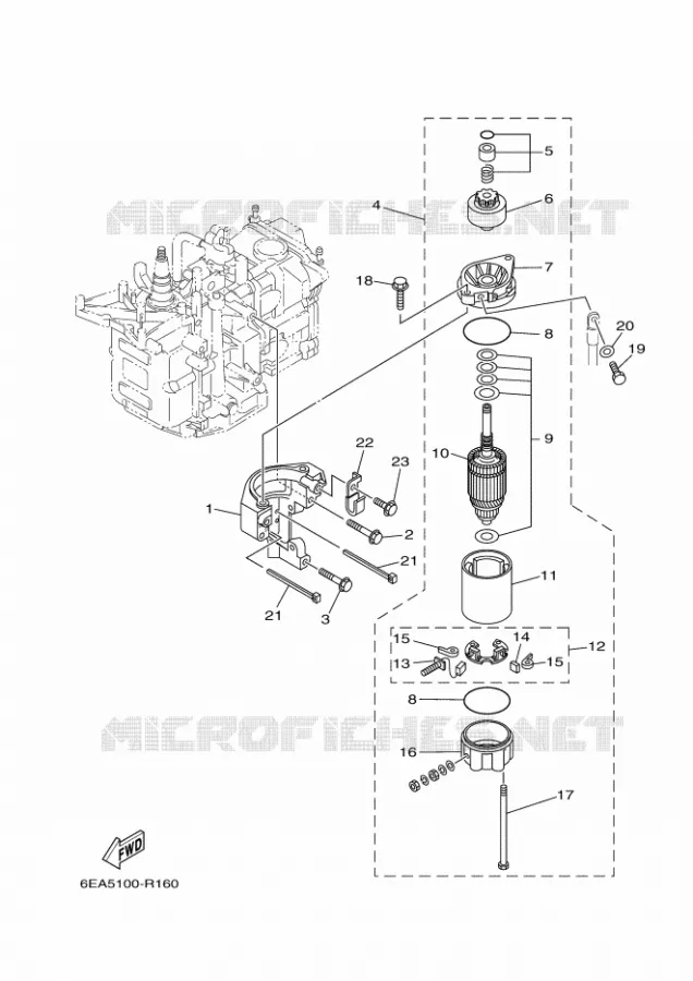 DEMARREUR Yamaha OUTBOARD ENGINES 8hp (5.9kW) 2017 F8  F8FMHS