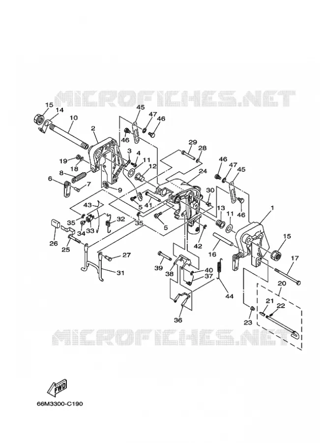 SUPPORT 1 Yamaha OUTBOARD ENGINES 9.9hp (7.3kW) 2006 F9.9  F9.9CMHS