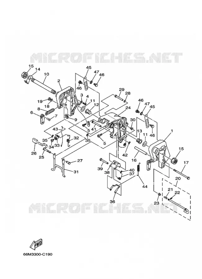 SUPPORT 1 Yamaha OUTBOARD ENGINES 9.9hp (7.3kW) 2006 F9.9  F9.9CMHL